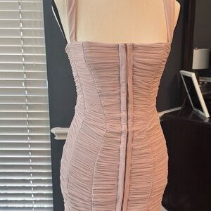 HOUSE OF CB Cate Ruched Minidress Size Small